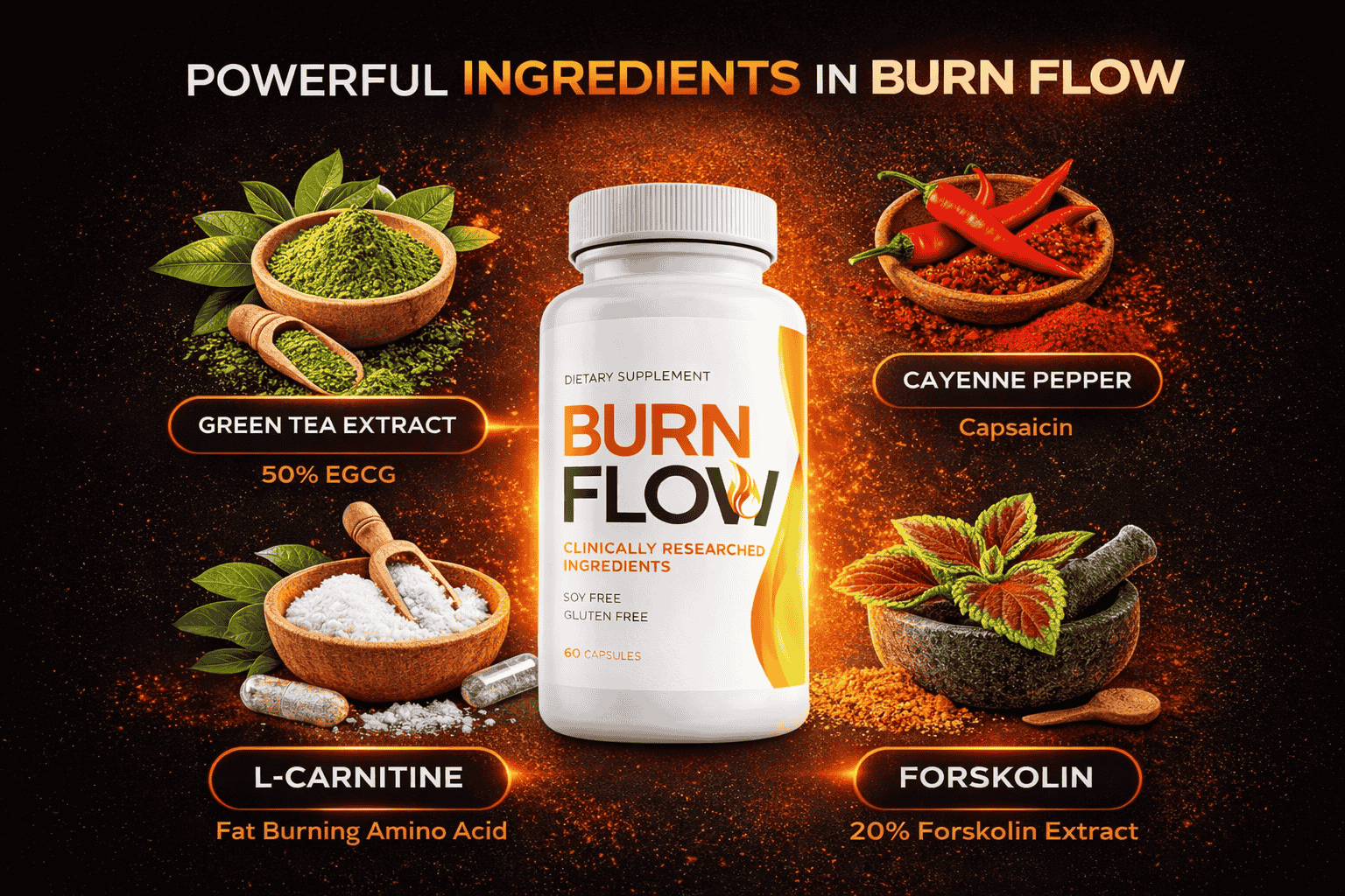 BurnFlow ingredient blend overview